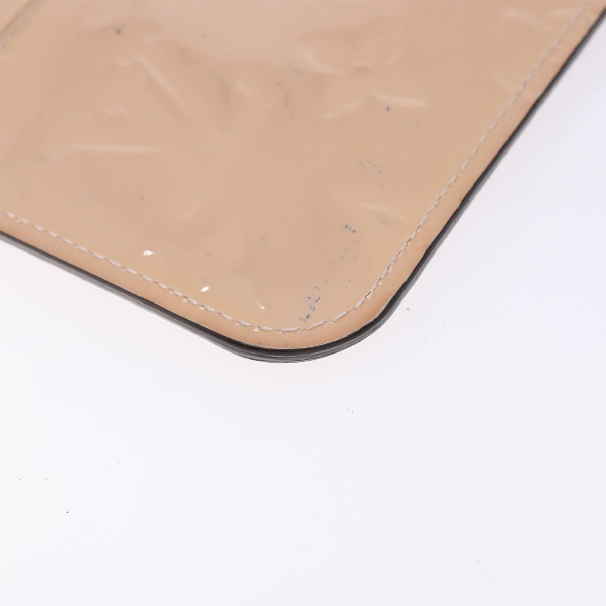 LOUIS VUITTON Vernis Pochette Cles NM Coin Rose Valerine M61286 LV Auth 127985