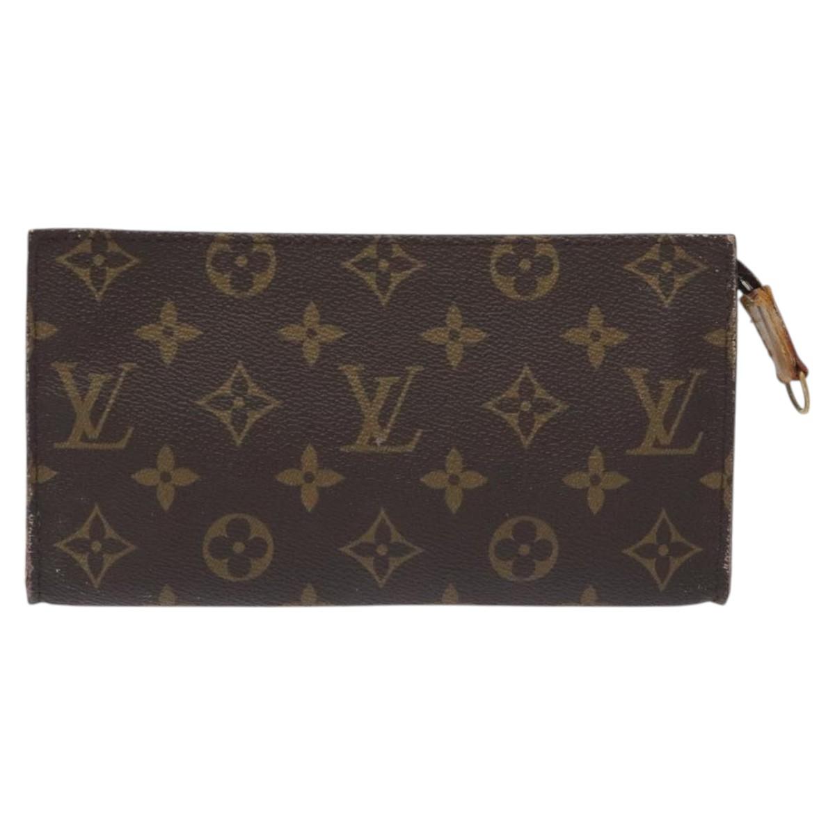 LOUIS VUITTON Monogram Bucket GM Accessory Pouch LV Auth 128002