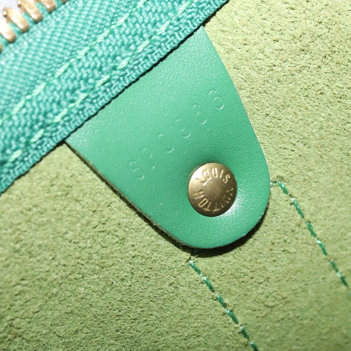 LOUIS VUITTON Epi Keepall 50 Boston Bag Green M42964 LV Auth 128070