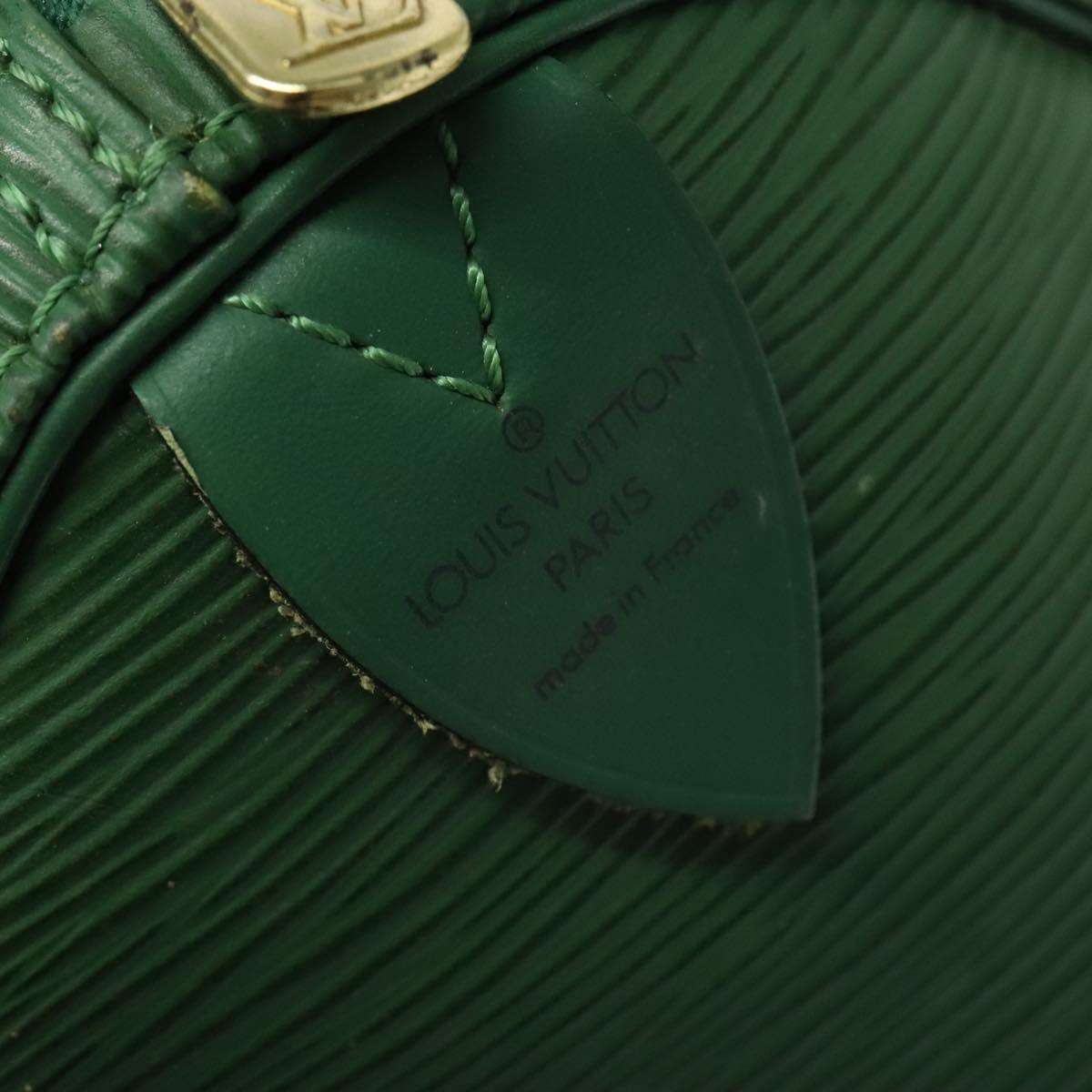 LOUIS VUITTON Epi Keepall 50 Boston Bag Green M42964 LV Auth 128070