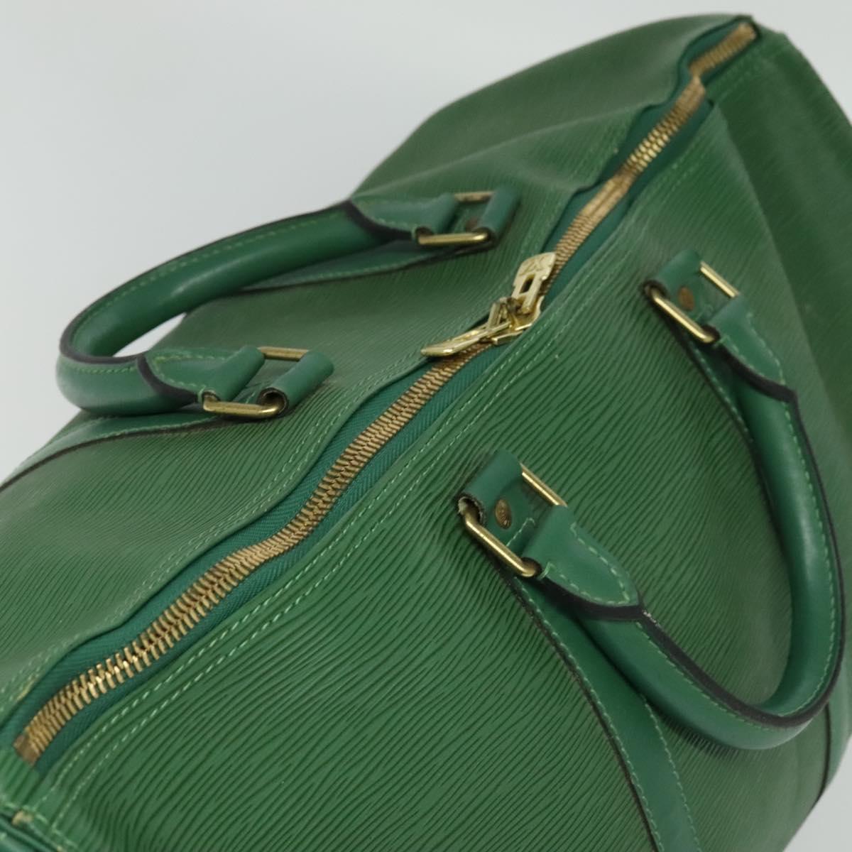 LOUIS VUITTON Epi Keepall 50 Boston Bag Green M42964 LV Auth 128070