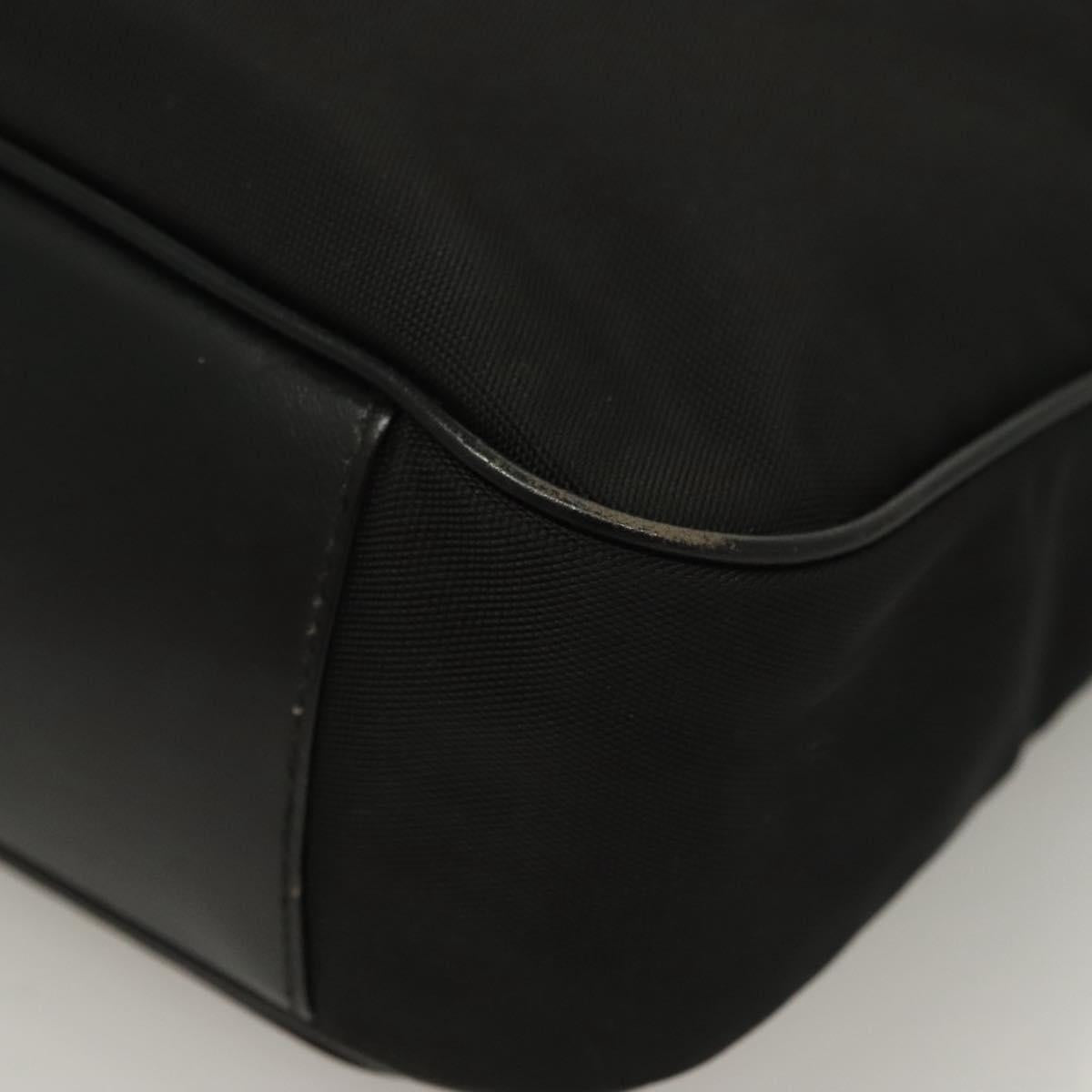 GUCCI Bamboo Hand Bag Canvas 2way Black Silver 001 1638 Auth 128076