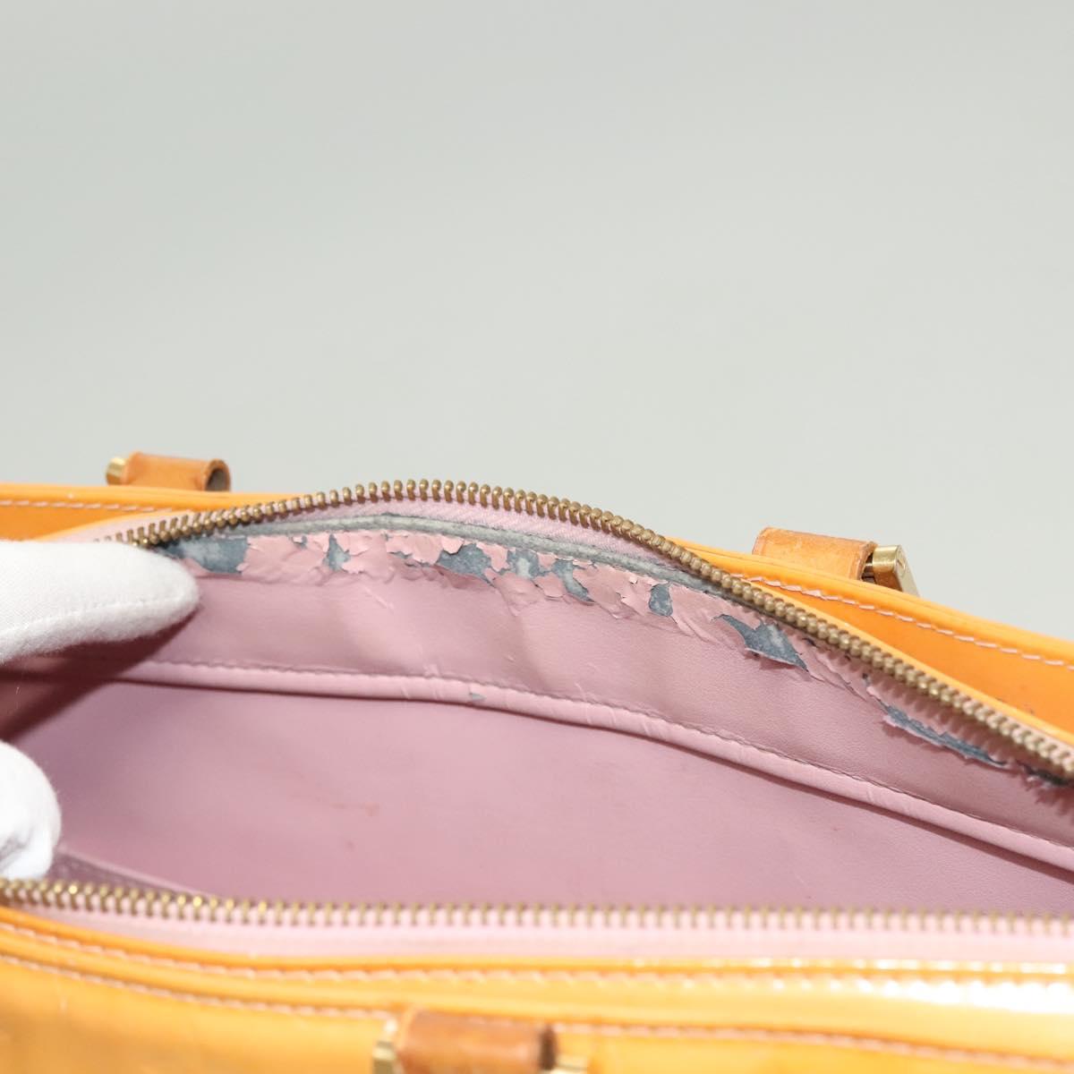 LOUIS VUITTON Monogram Vernis Columbus Bag Marshmallow Pink M91032 Auth 128089