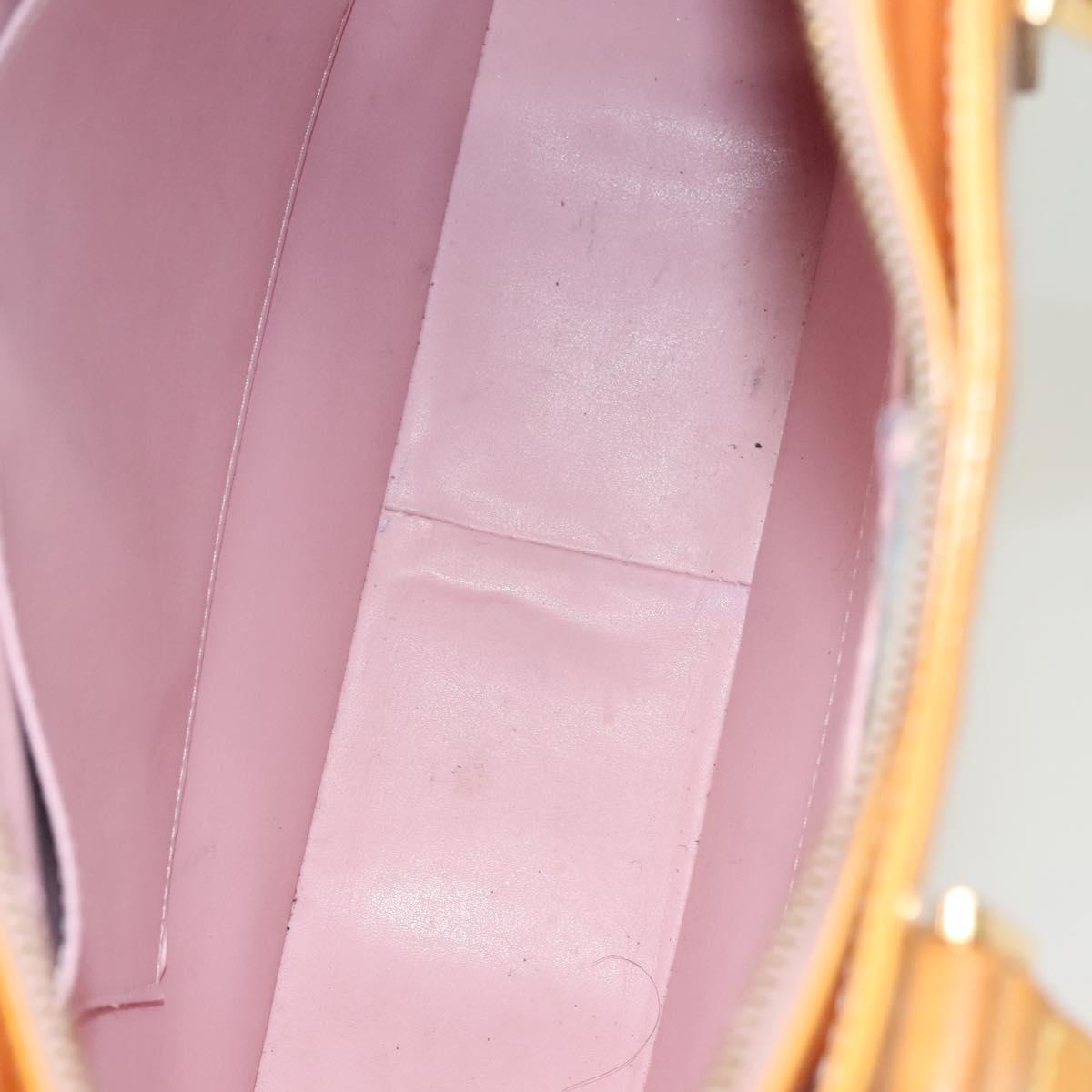 LOUIS VUITTON Monogram Vernis Columbus Bag Marshmallow Pink M91032 Auth 128089