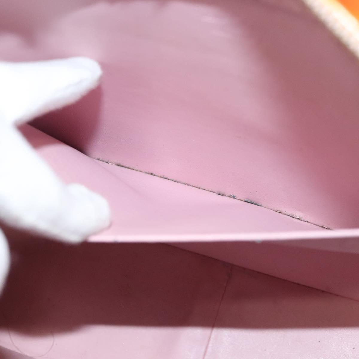 LOUIS VUITTON Monogram Vernis Columbus Bag Marshmallow Pink M91032 Auth 128089