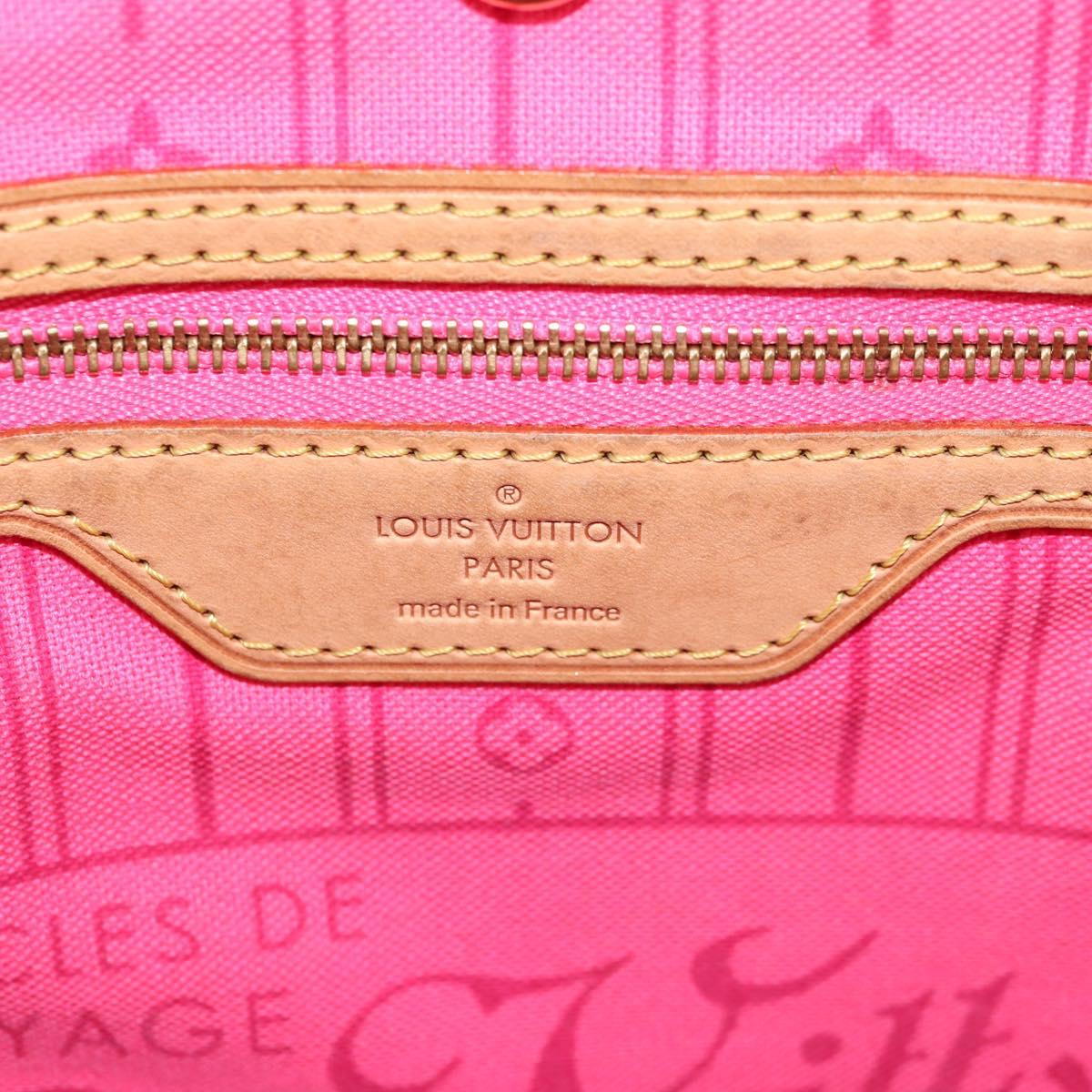 LOUIS VUITTON Monogram Rose Neverfull MM Tote Bag M48613 LV Auth 128091V