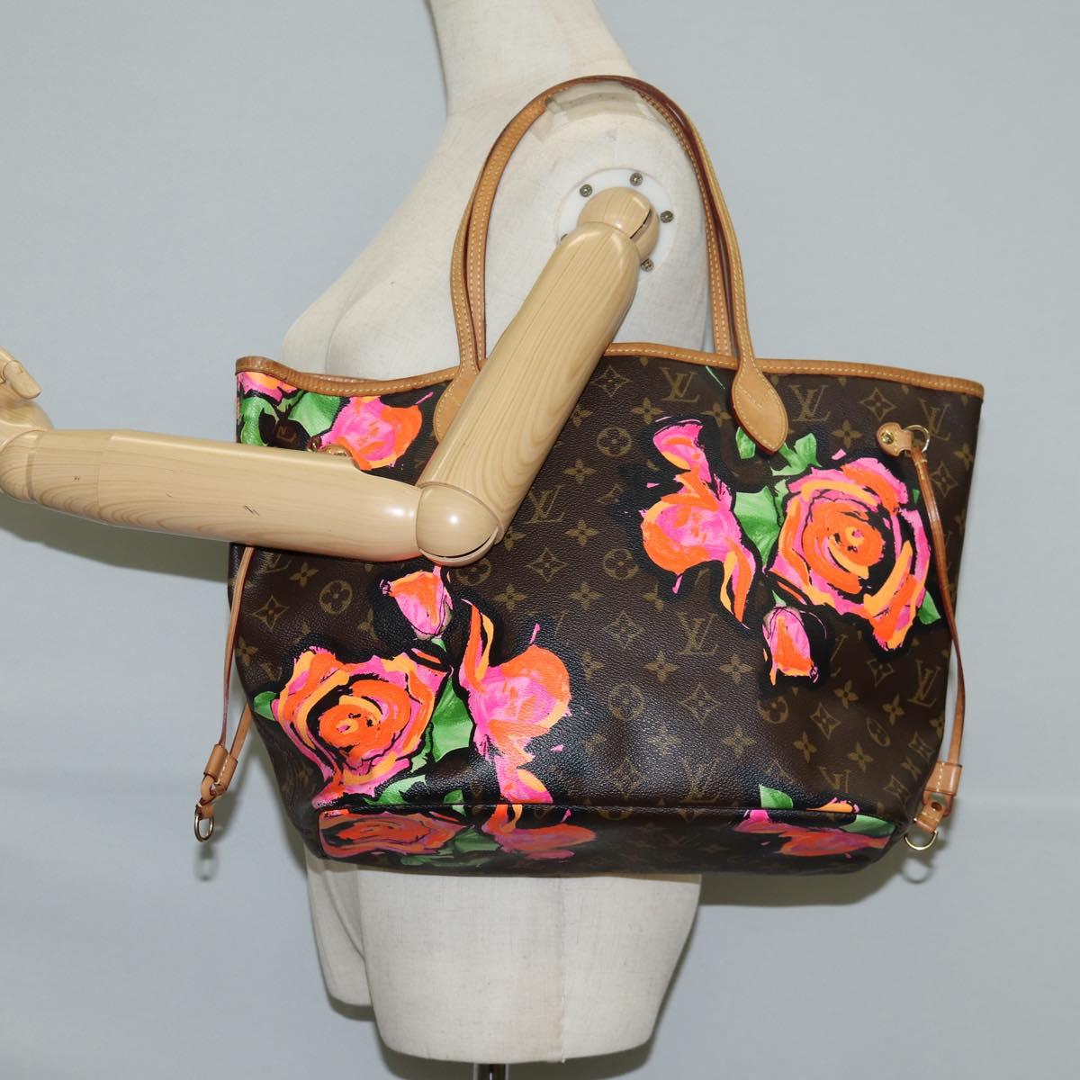 LOUIS VUITTON Monogram Rose Neverfull MM Tote Bag M48613 LV Auth 128091V