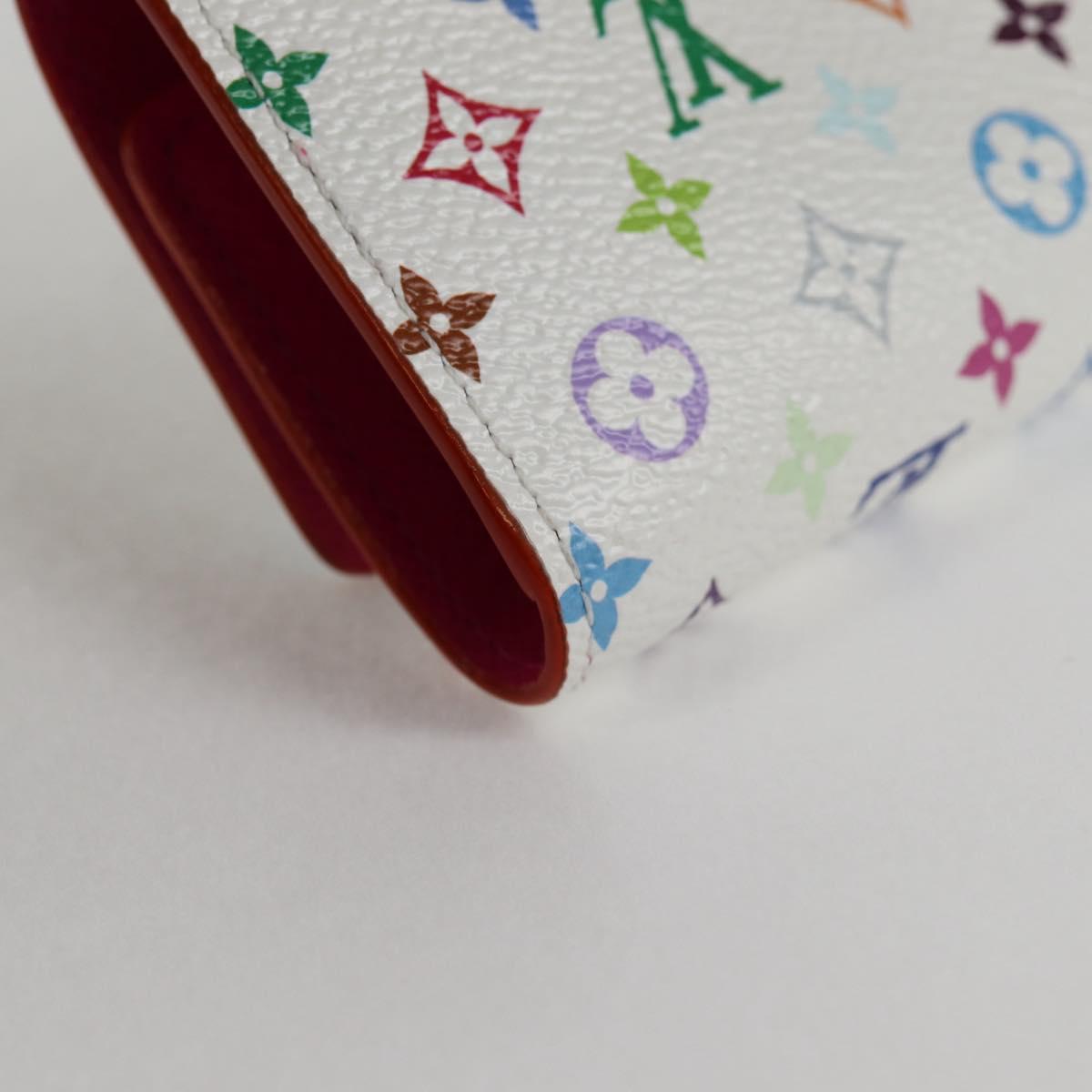 LOUIS VUITTON Multicolor LV x TM Multicles6 Key Case White M14092 Auth 128097SM