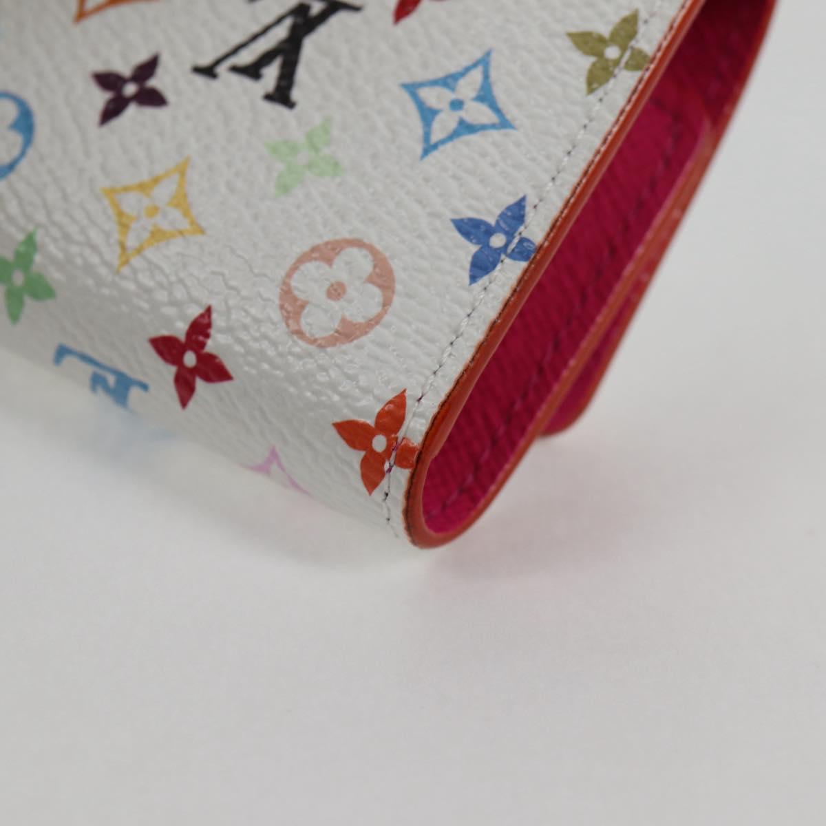LOUIS VUITTON Multicolor LV x TM Multicles6 Key Case White M14092 Auth 128097SM