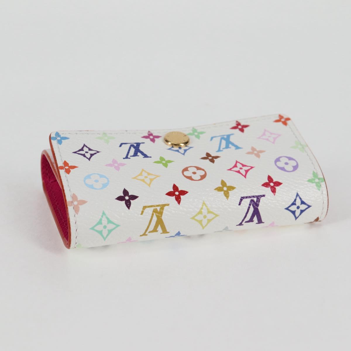 LOUIS VUITTON Multicolor LV x TM Multicles6 Key Case White M14092 Auth 128097SM