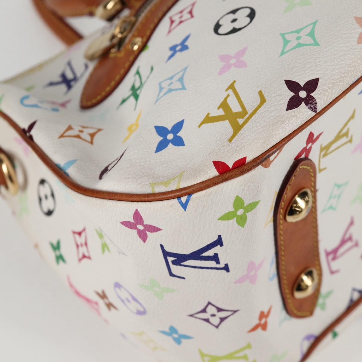 LOUIS VUITTON Monogram Multicolor Rita Bag 2way White M40125 LV Auth 128116V