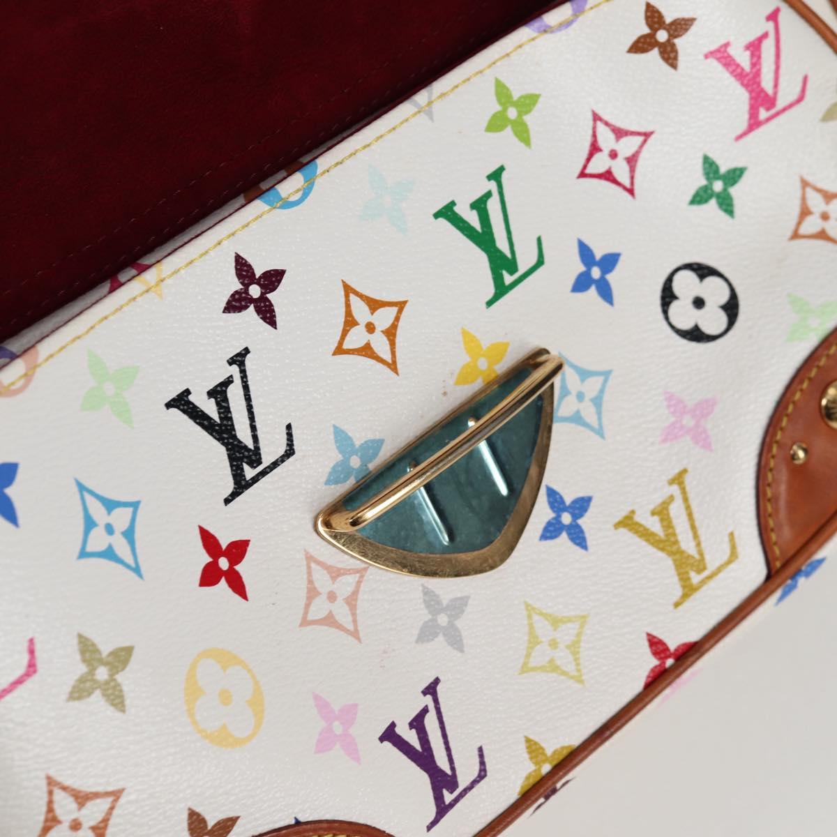 LOUIS VUITTON Monogram Multicolor Rita Bag 2way White M40125 LV Auth 128116V