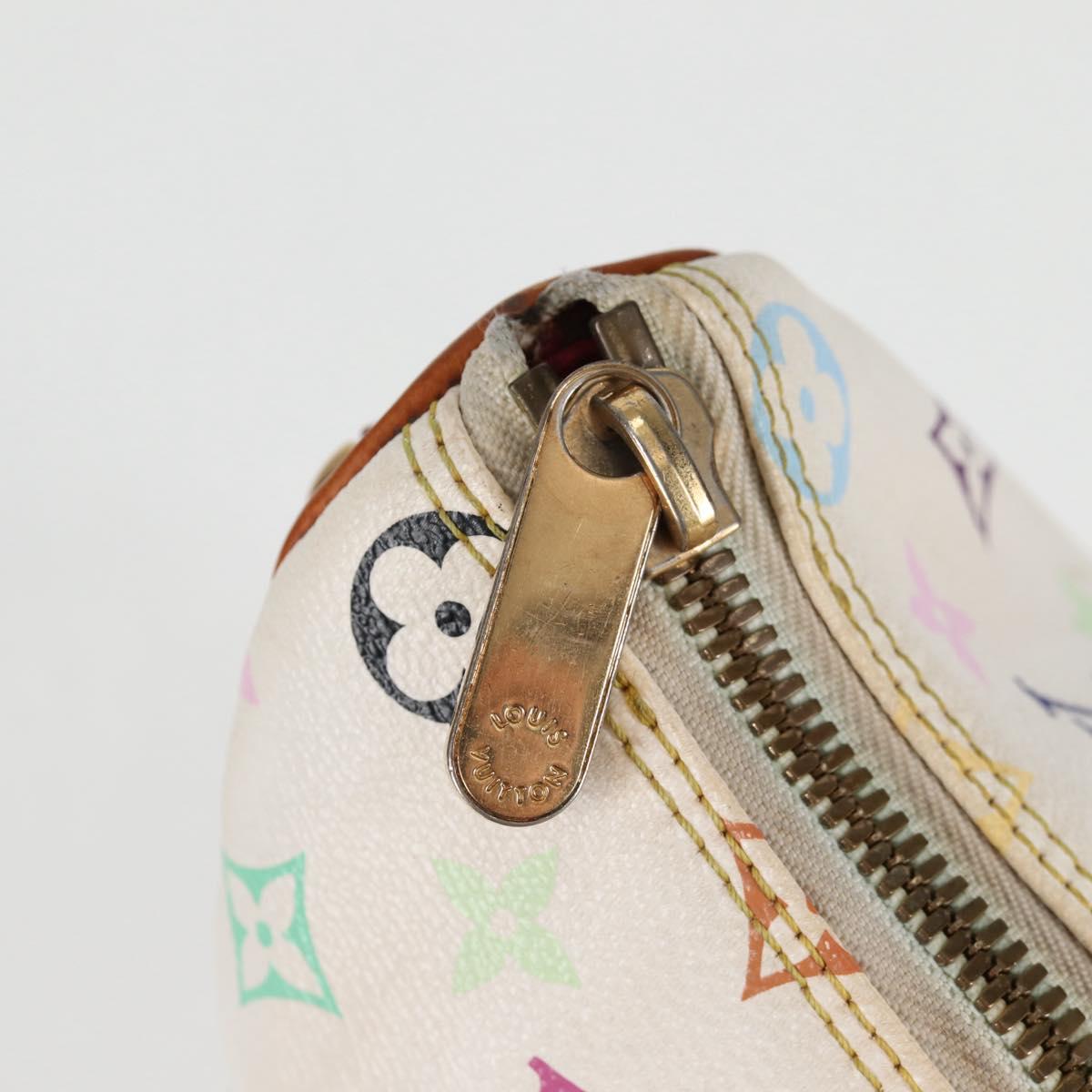LOUIS VUITTON Monogram Multicolor Rita Bag 2way White M40125 LV Auth 128116V