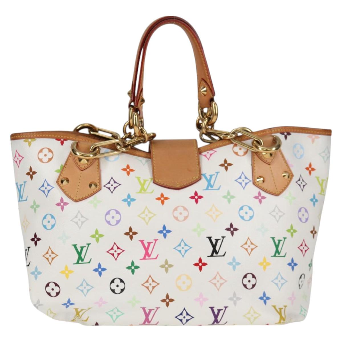 LOUIS VUITTON Monogram Multicolor Annie GM Tote Bag White M40303 LV Auth 128117V