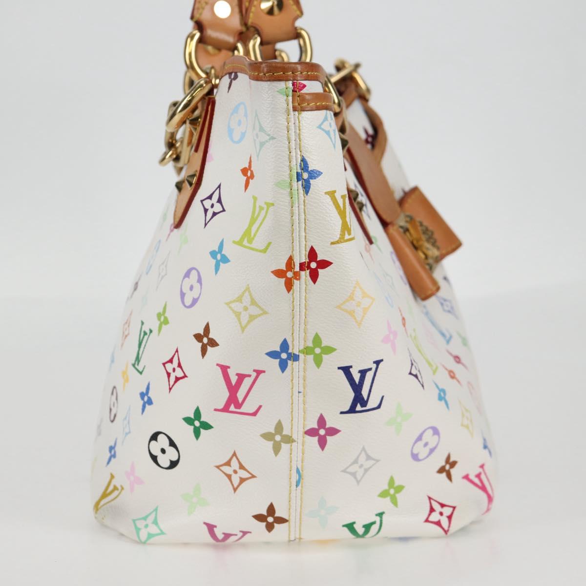 LOUIS VUITTON Monogram Multicolor Annie GM Tote Bag White M40303 LV Auth 128117V