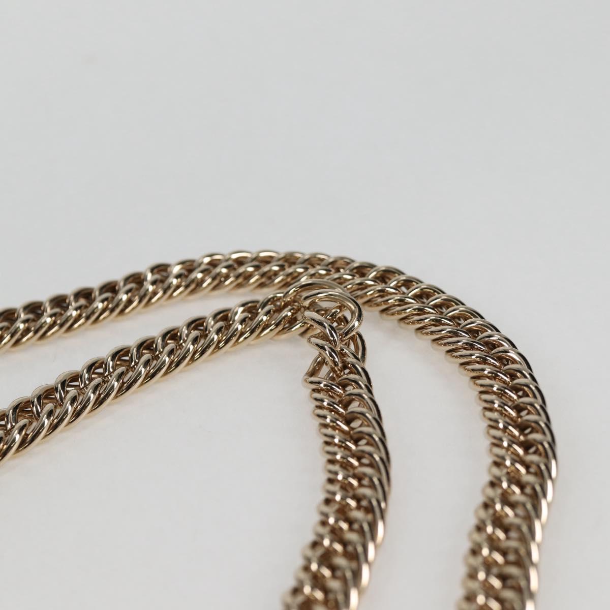 CHANEL Matelasse 23 Double Flap Chain Bag Cotton Leather Gold CC Auth 128126SV
