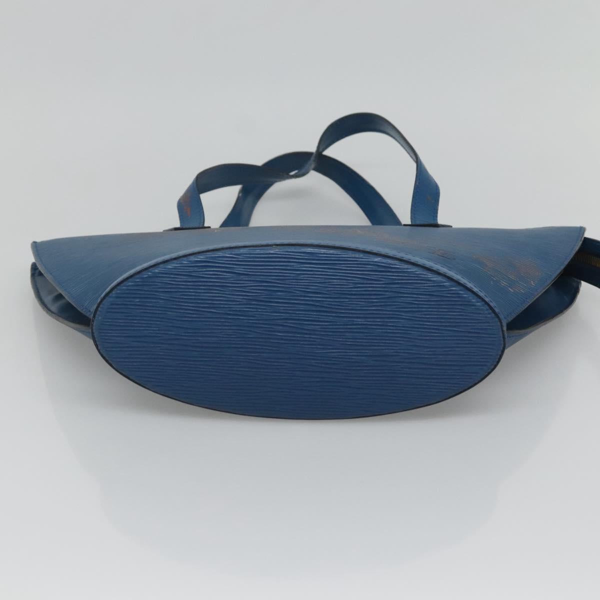 LOUIS VUITTON Epi Saint Jacques Shoulder Bag Blue M52275 LV Auth 128130