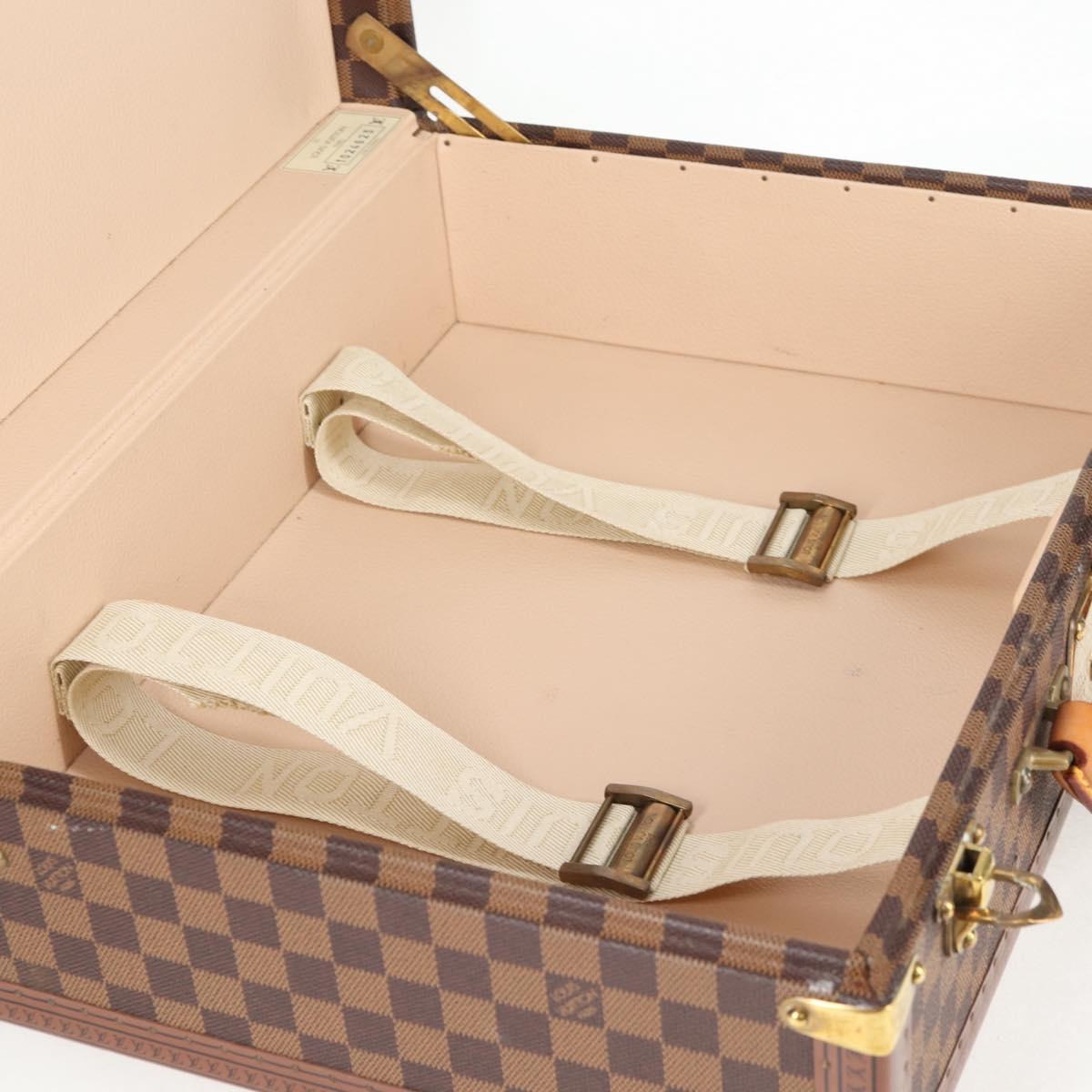 LOUIS VUITTON Damier Ebene Cotoville 45 Trunk N21341 LV Auth 128144V