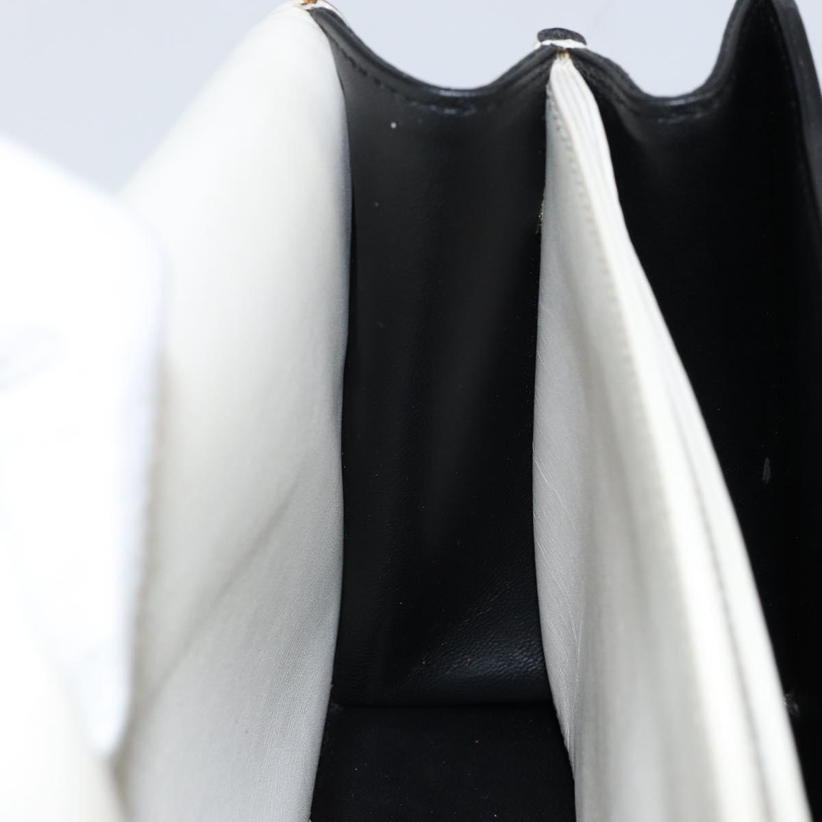 LOEWE Barcelona Shoulder Bag Leather Yellow Silver Auth 128170V