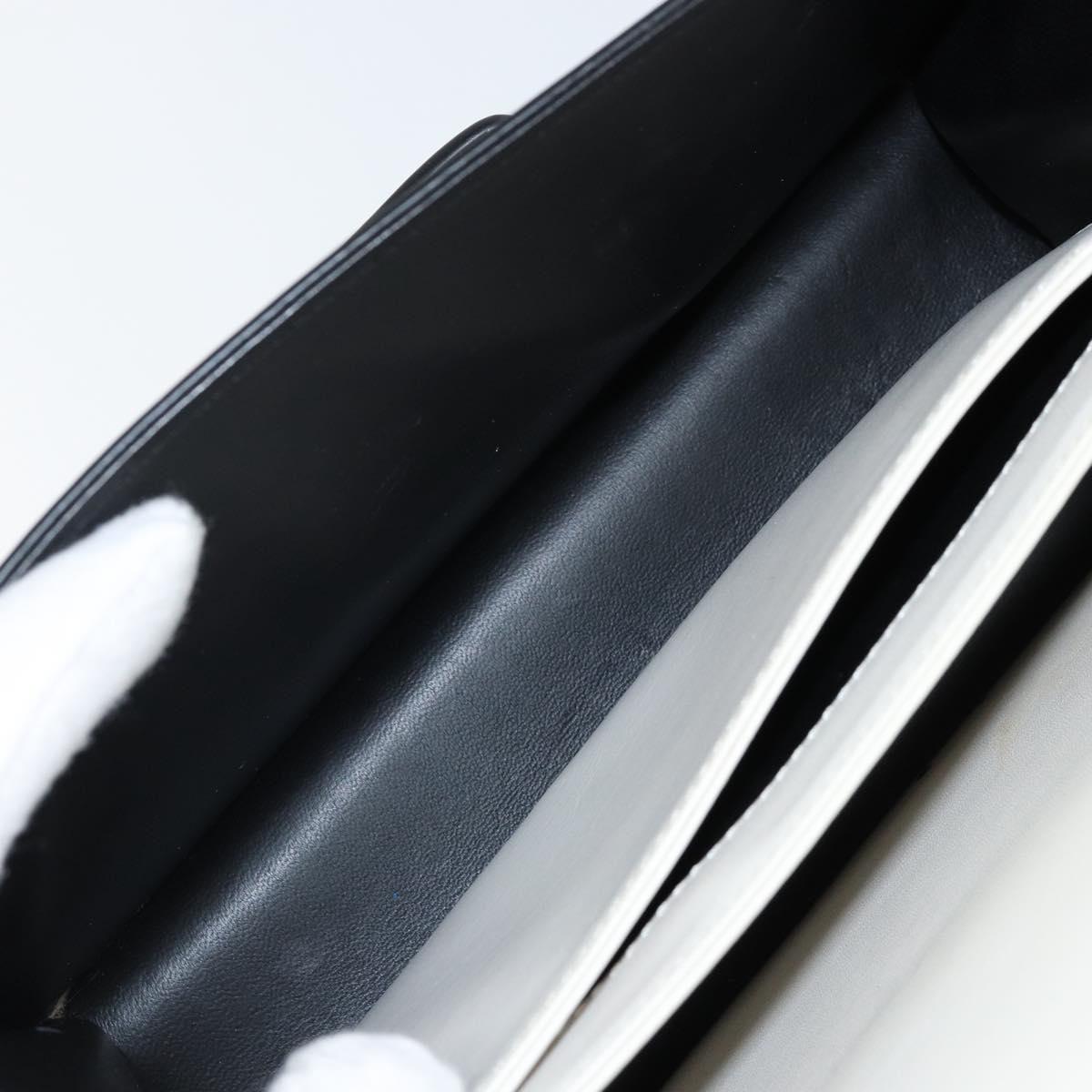 LOEWE Barcelona Shoulder Bag Leather Yellow Silver Auth 128170V