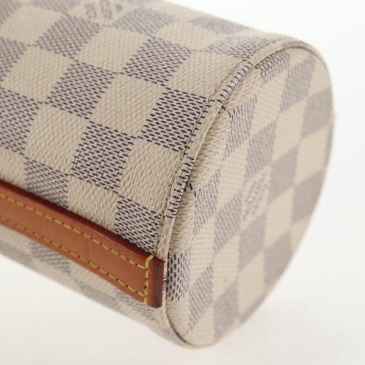 LOUIS VUITTON Damier Azur Bottle Holder Porte Boutille Bag GI0373 Auth 128175V