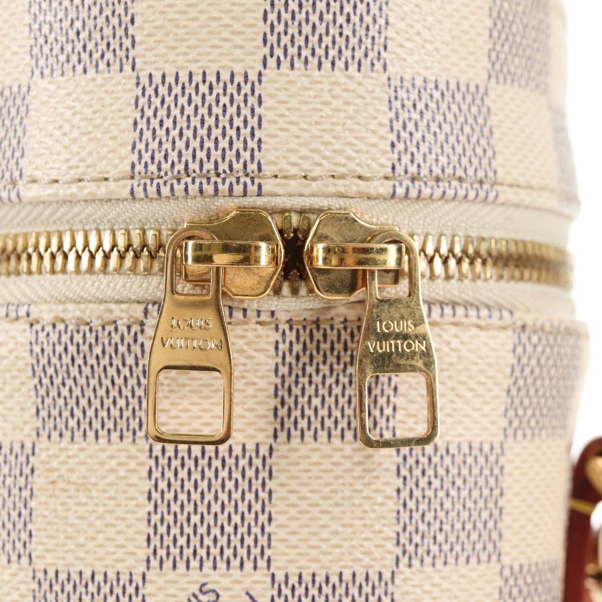 LOUIS VUITTON Damier Azur Bottle Holder Porte Boutille Bag GI0373 Auth 128175V