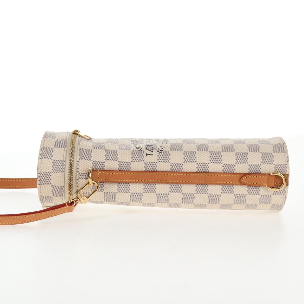 LOUIS VUITTON Damier Azur Bottle Holder Porte Boutille Bag GI0373 Auth 128175V