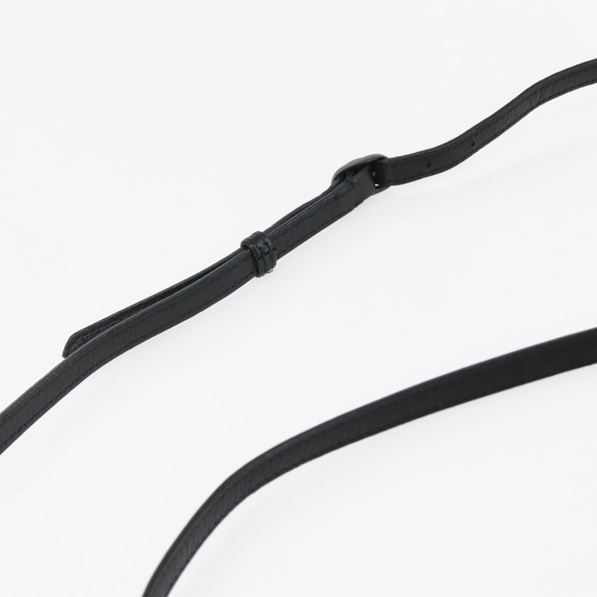 BALENCIAGA The Hip Shoulder Bag Leather Black 242803 Auth 128176V