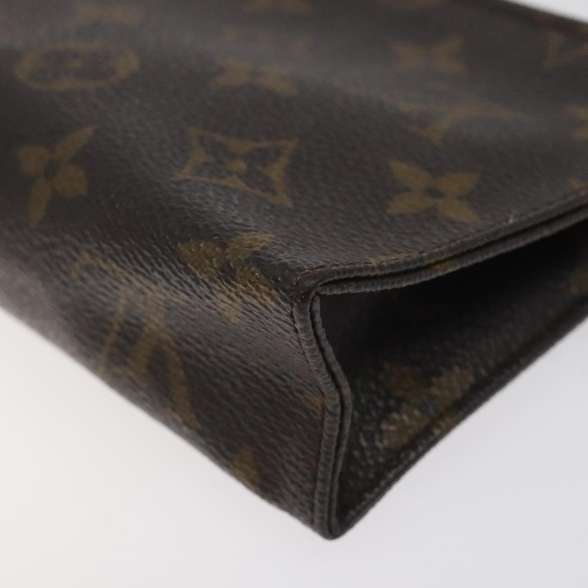 LOUIS VUITTON Monogram Poche Toilette 15 Pouch M47546 LV Auth 128258
