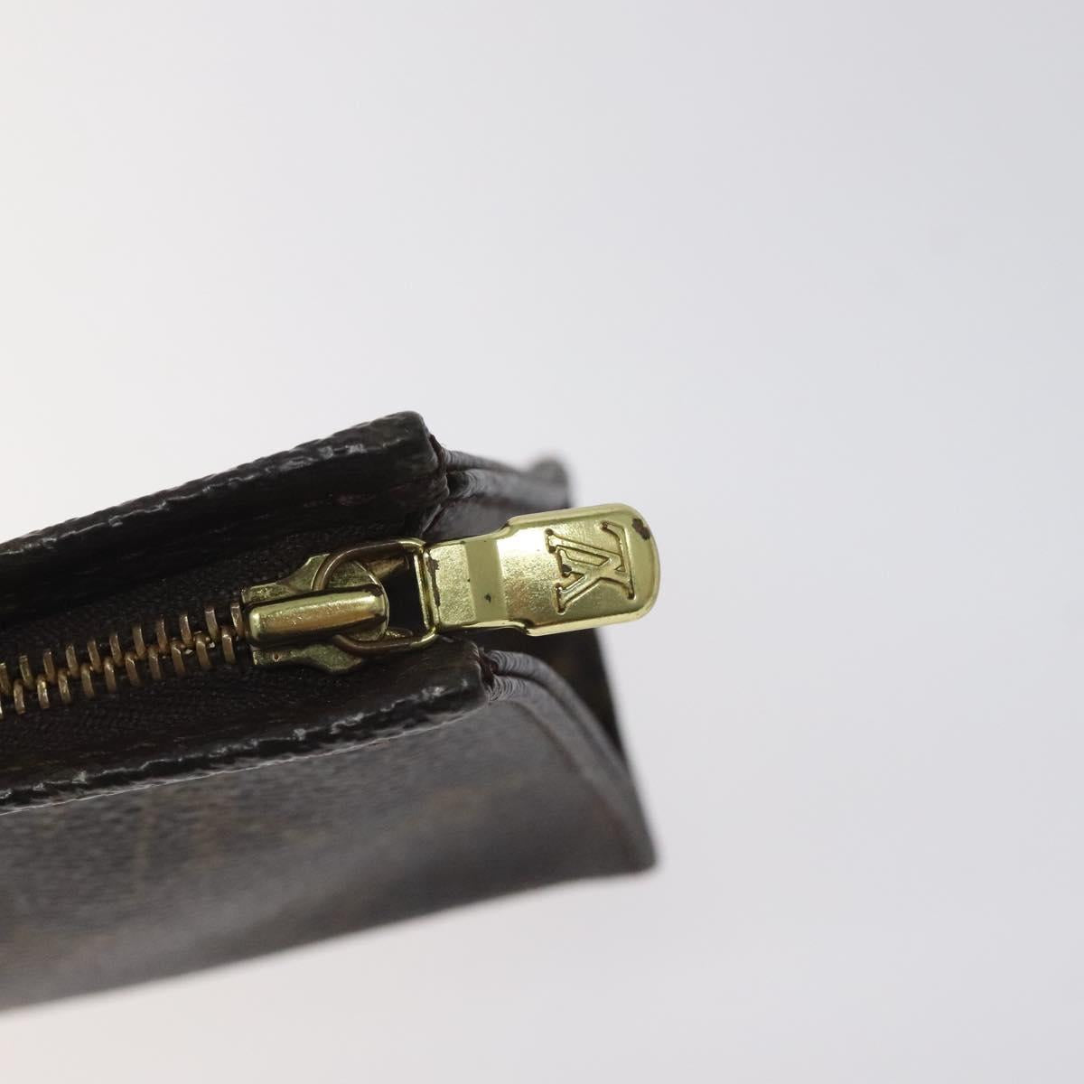 LOUIS VUITTON Monogram Poche Toilette 15 Pouch M47546 LV Auth 128258