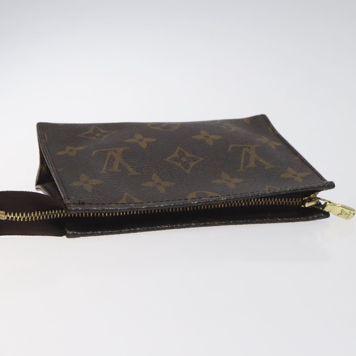 LOUIS VUITTON Monogram Poche Toilette 15 Pouch M47546 LV Auth 128258