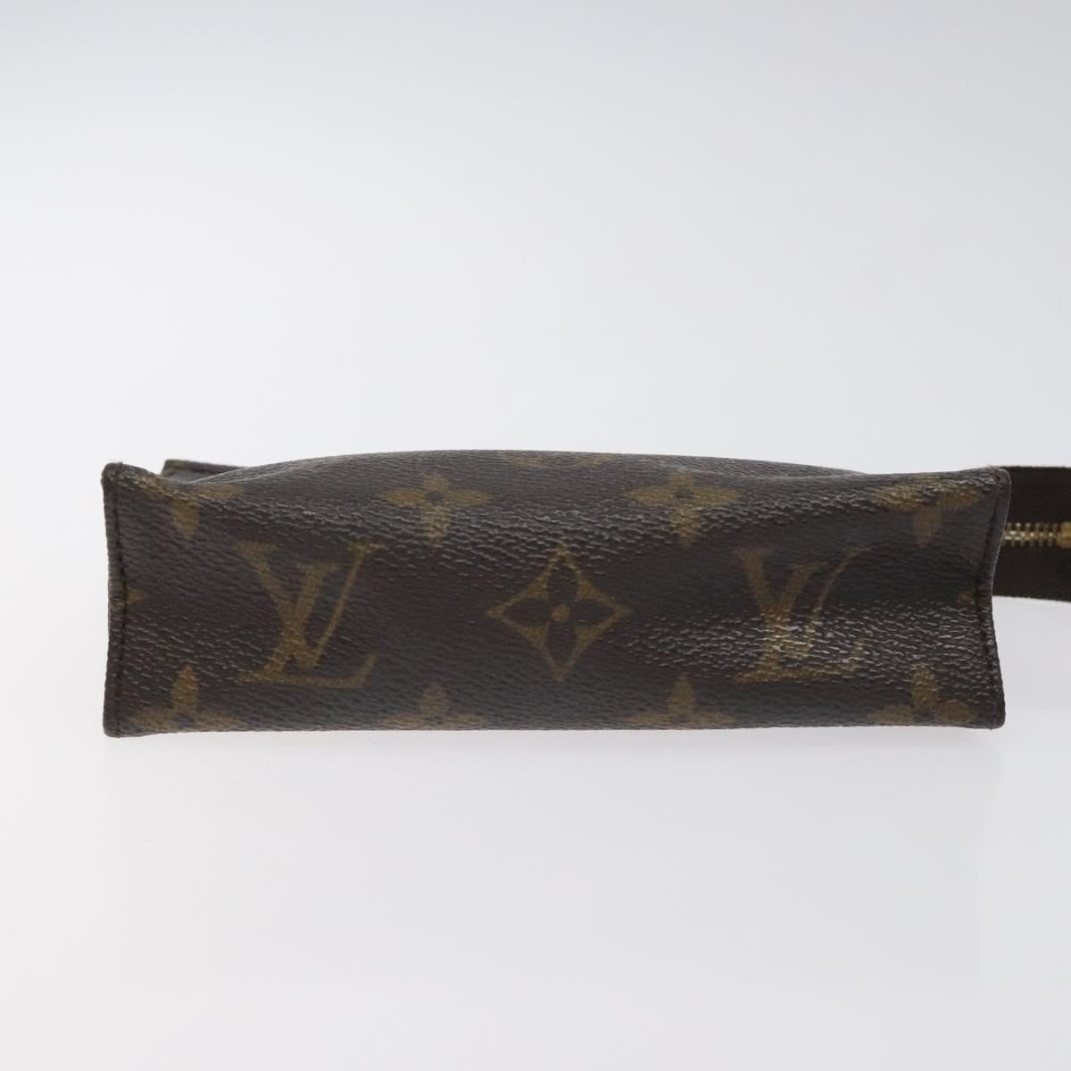 LOUIS VUITTON Monogram Poche Toilette 15 Pouch M47546 LV Auth 128258