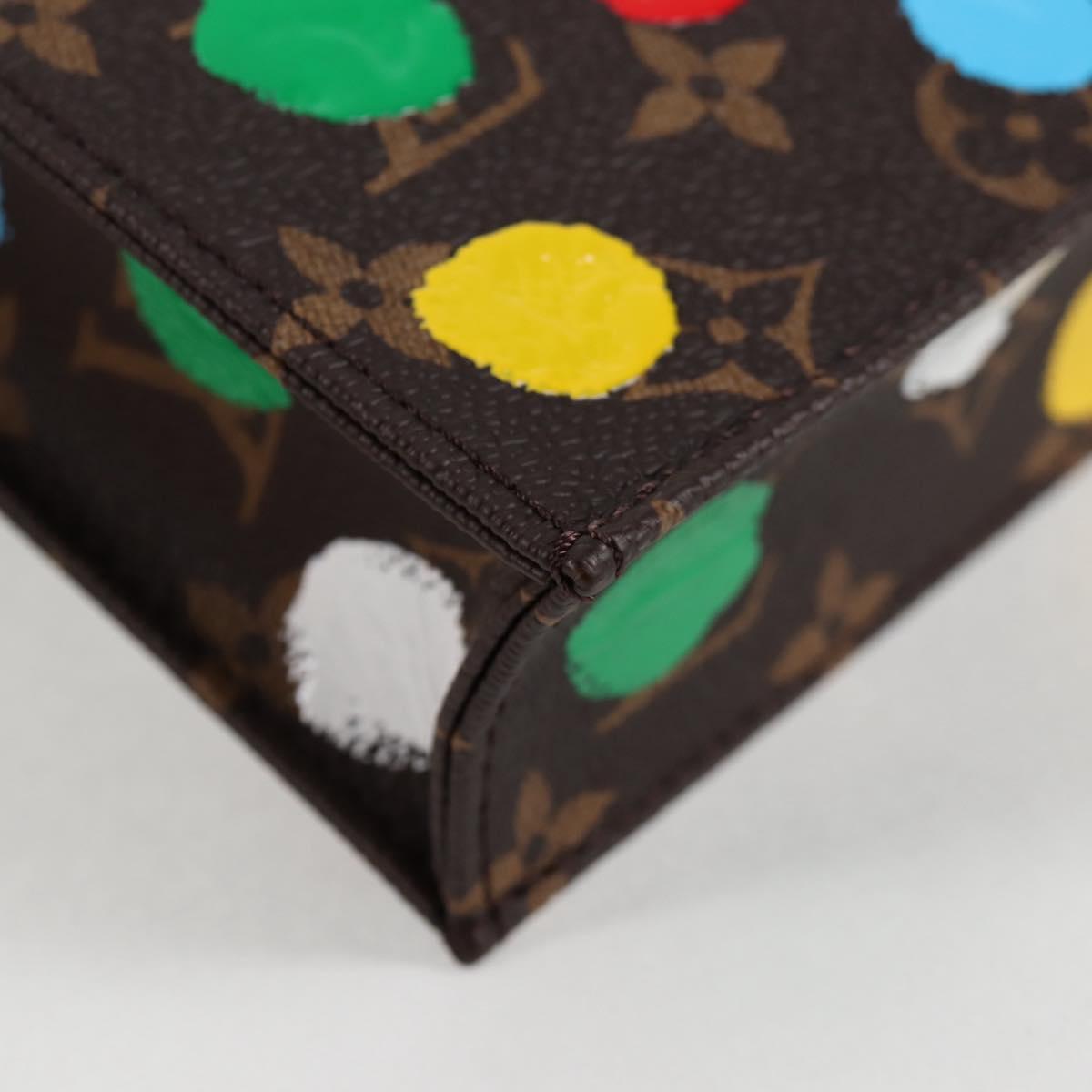 LOUIS VUITTON Monogram Yayoi Kusama Petit Sac Plat Bag 2way M81867 Auth 128264SM