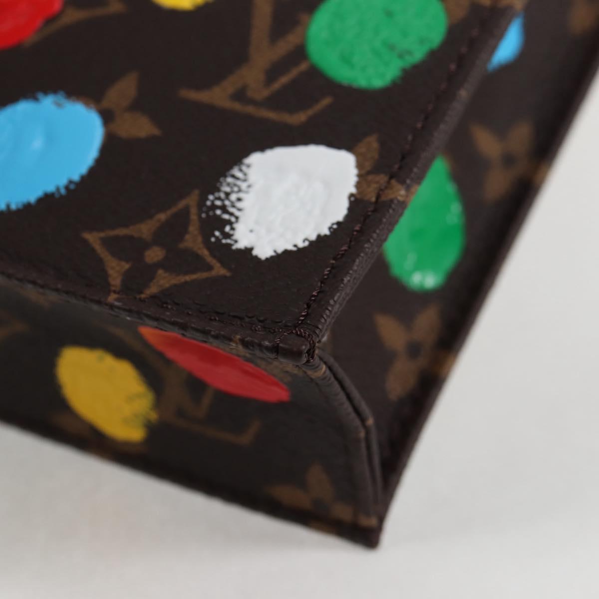 LOUIS VUITTON Monogram Yayoi Kusama Petit Sac Plat Bag 2way M81867 Auth 128264SM