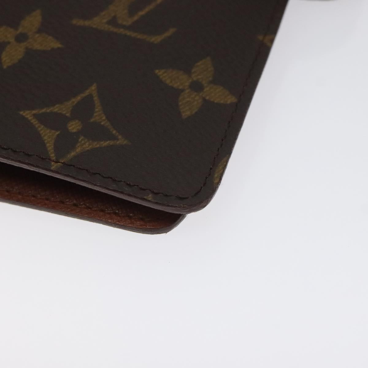 LOUIS VUITTON Monogram Agenda MM Day Planner Cover R20105 LV Auth 128293