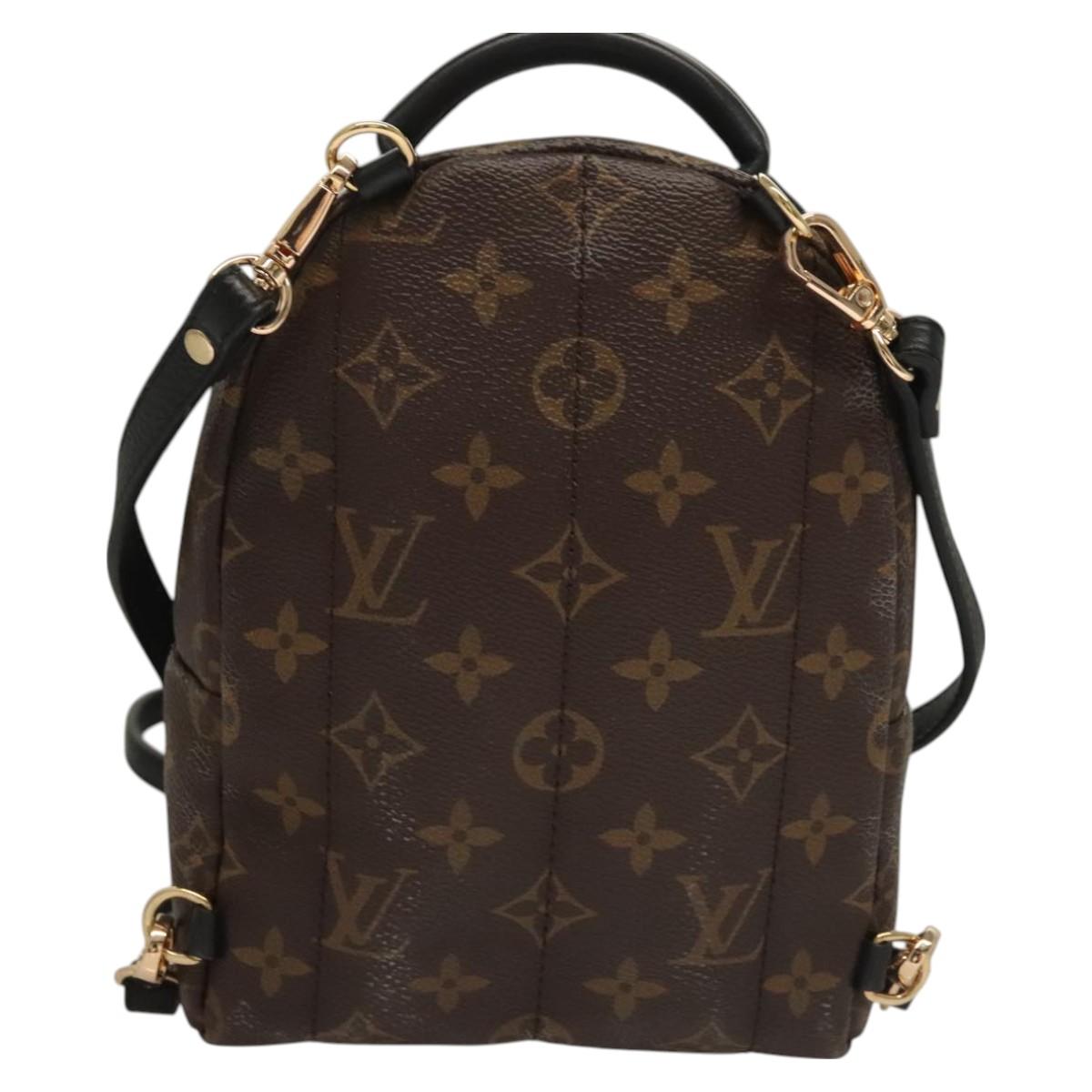 LOUIS VUITTON Monogram Palm Springs MINI Backpack M44873 LV Auth 128294