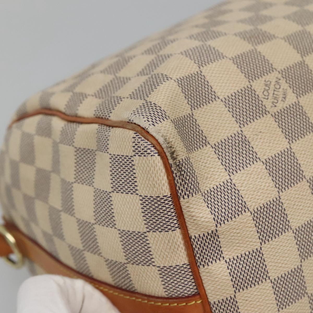 LOUIS VUITTON Damier Azur Speedy Bandouliere 30 Bag 2way N41052 LV Auth 128296