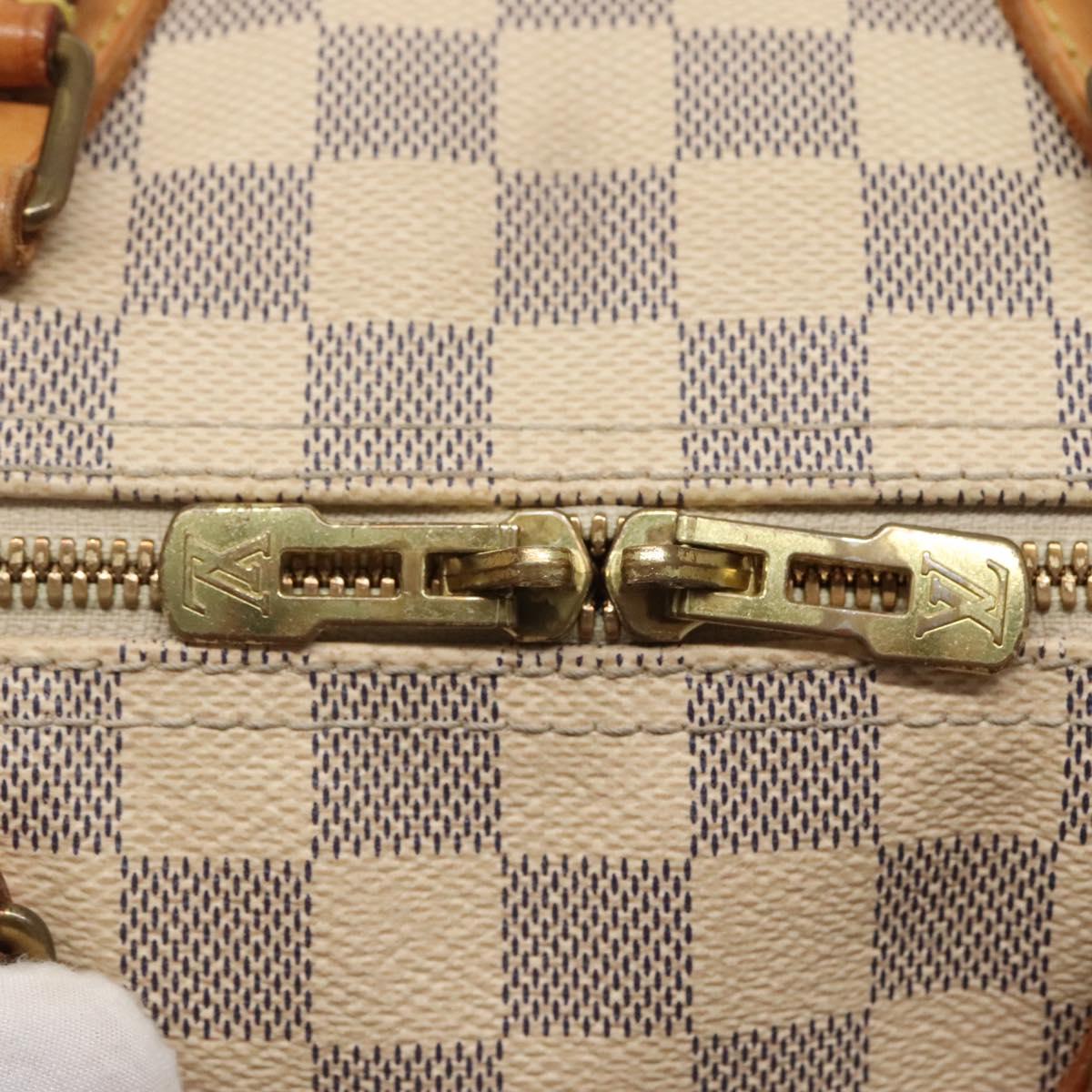 LOUIS VUITTON Damier Azur Speedy Bandouliere 30 Bag 2way N41052 LV Auth 128296