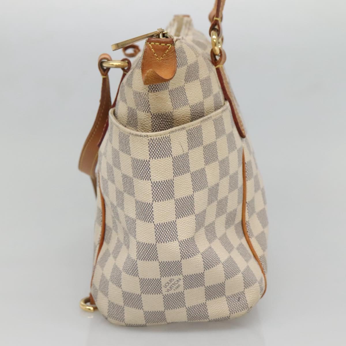 LOUIS VUITTON Damier Azur Totally PM Tote Bag N51261 LV Auth 128297