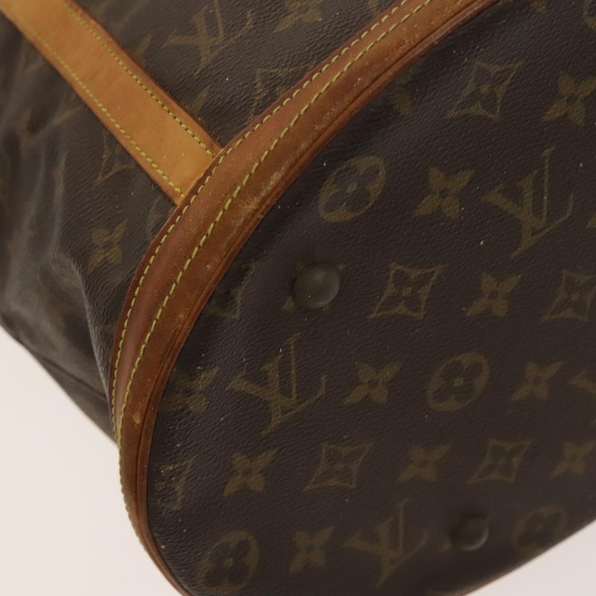 LOUIS VUITTON Monogram Bucket GM Shoulder Bag M42236 LV Auth 128303