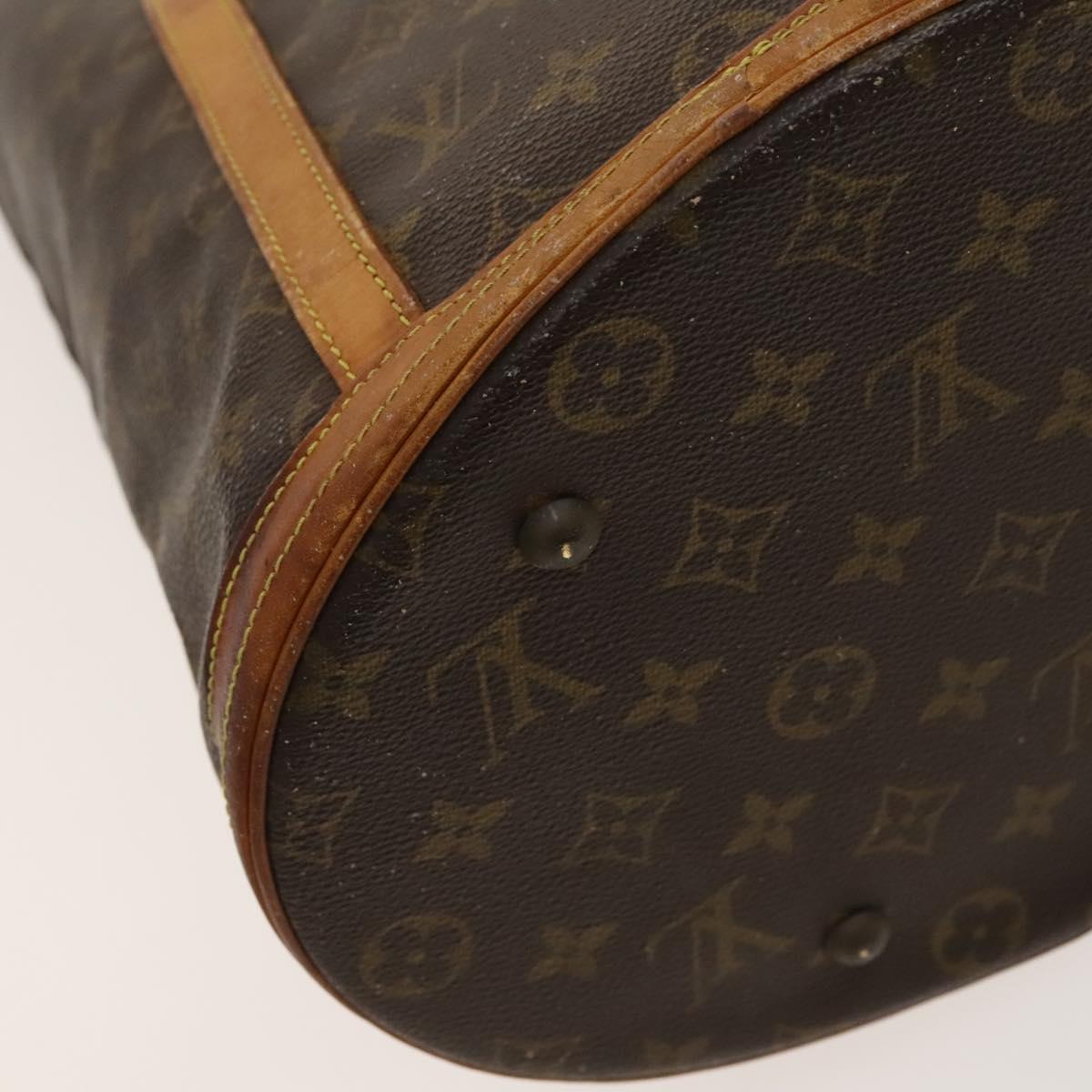 LOUIS VUITTON Monogram Bucket GM Shoulder Bag M42236 LV Auth 128303
