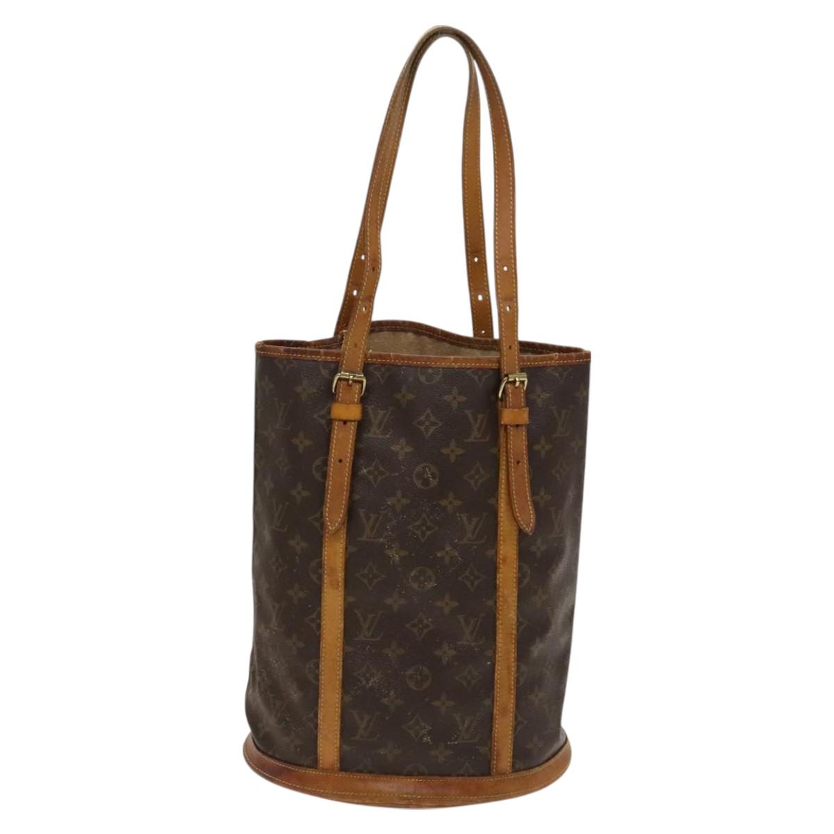 LOUIS VUITTON Monogram Bucket GM Shoulder Bag M42236 LV Auth 128303