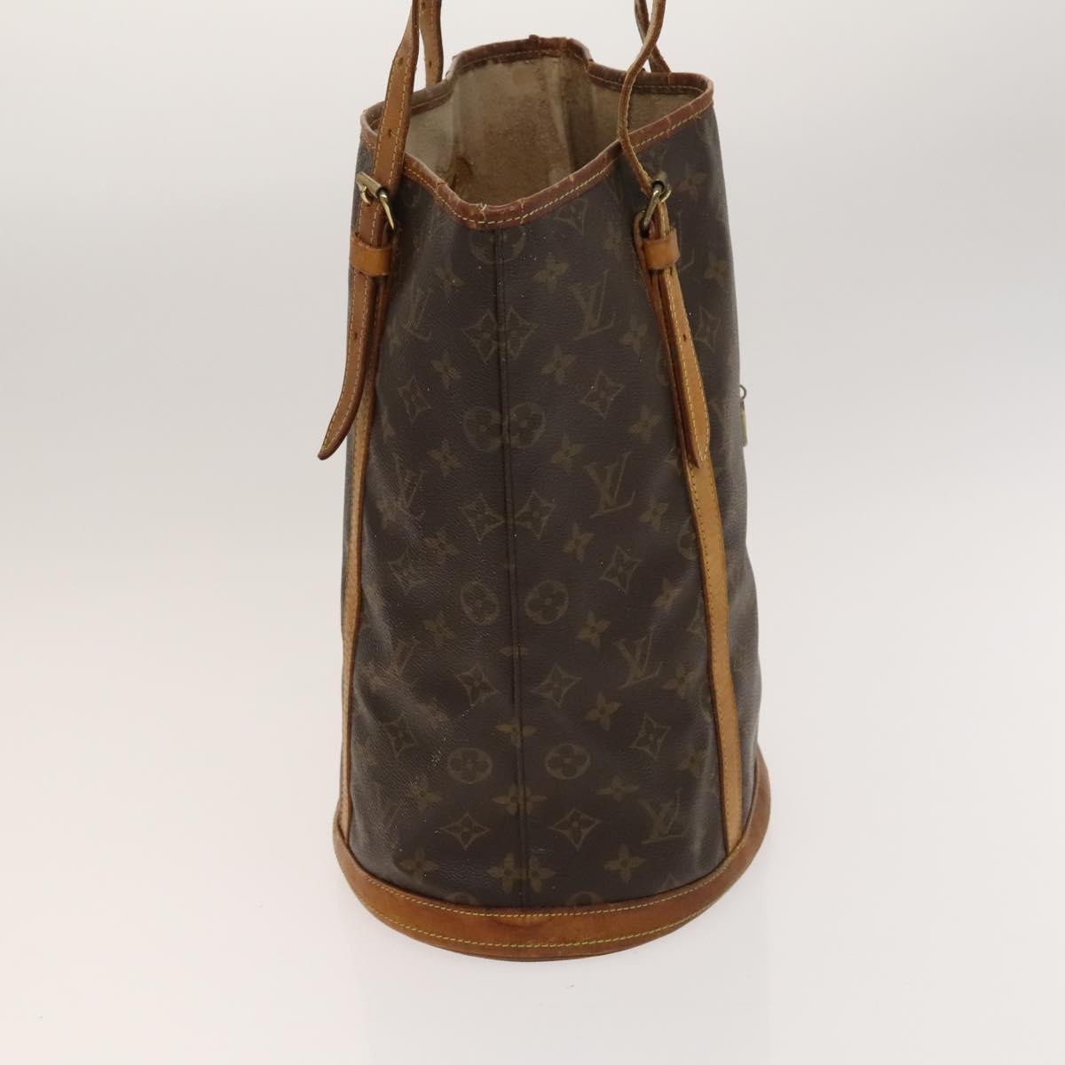 LOUIS VUITTON Monogram Bucket GM Shoulder Bag M42236 LV Auth 128303