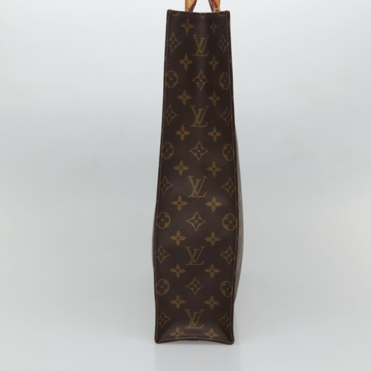 LOUIS VUITTON Monogram Sac Plat Hand Bag M51140 LV Auth 128308