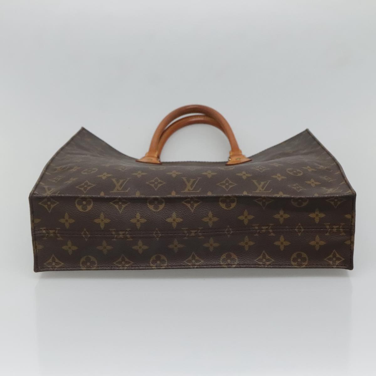 LOUIS VUITTON Monogram Sac Plat Hand Bag M51140 LV Auth 128308