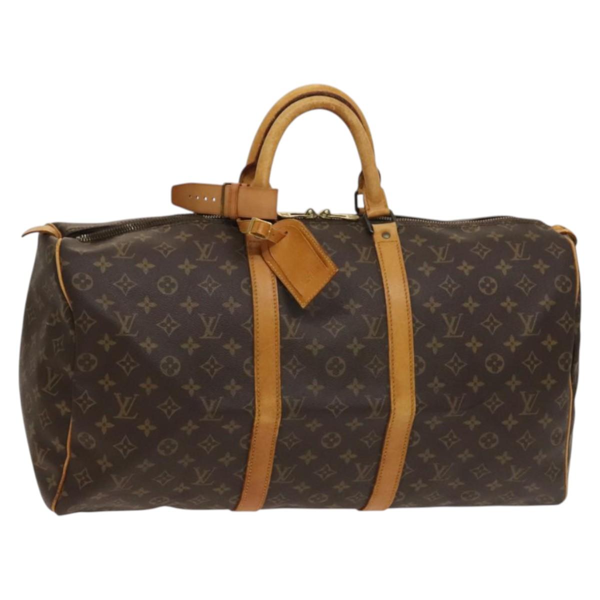 LOUIS VUITTON Monogram Keepall 50 Boston Bag M41426 LV Auth 128314