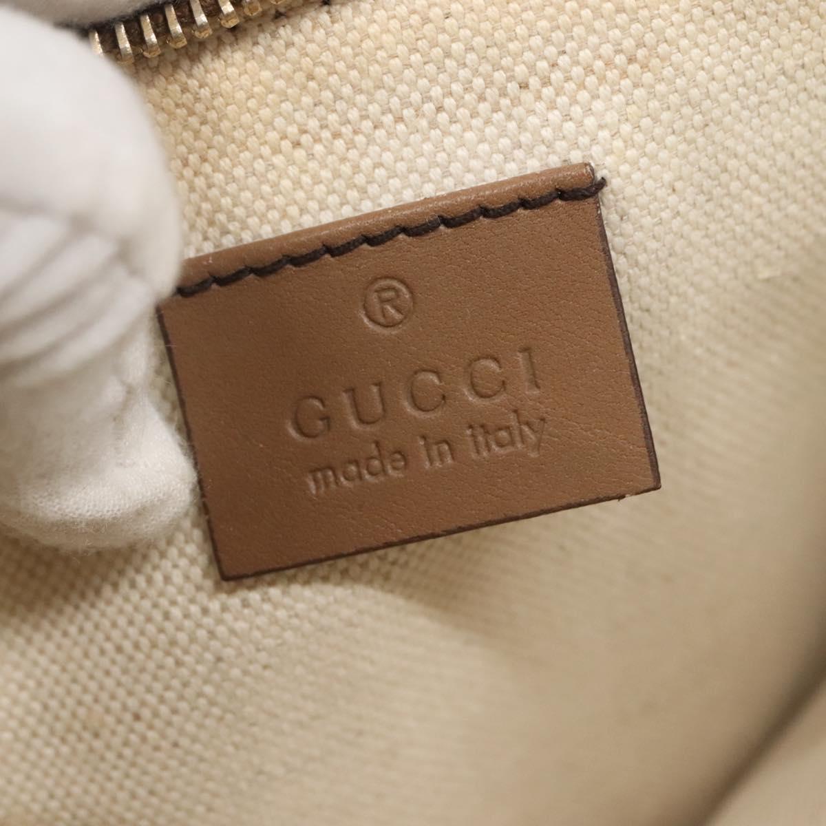 GUCCI GG Canvas Tote Bag Beige Gold 247209 Auth 128328