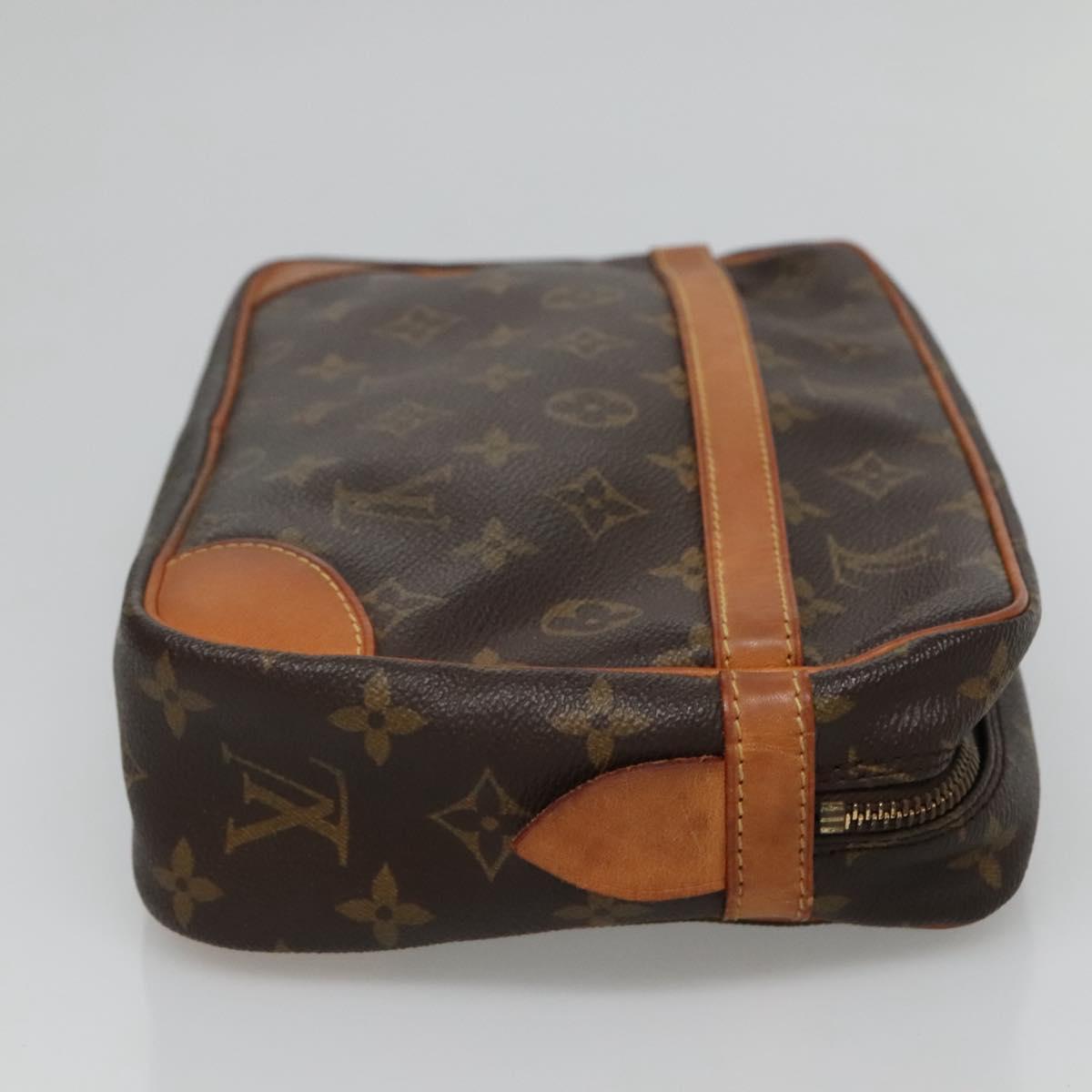 LOUIS VUITTON Monogram Compiegne 28 Clutch Bag M51845 LV Auth 128342