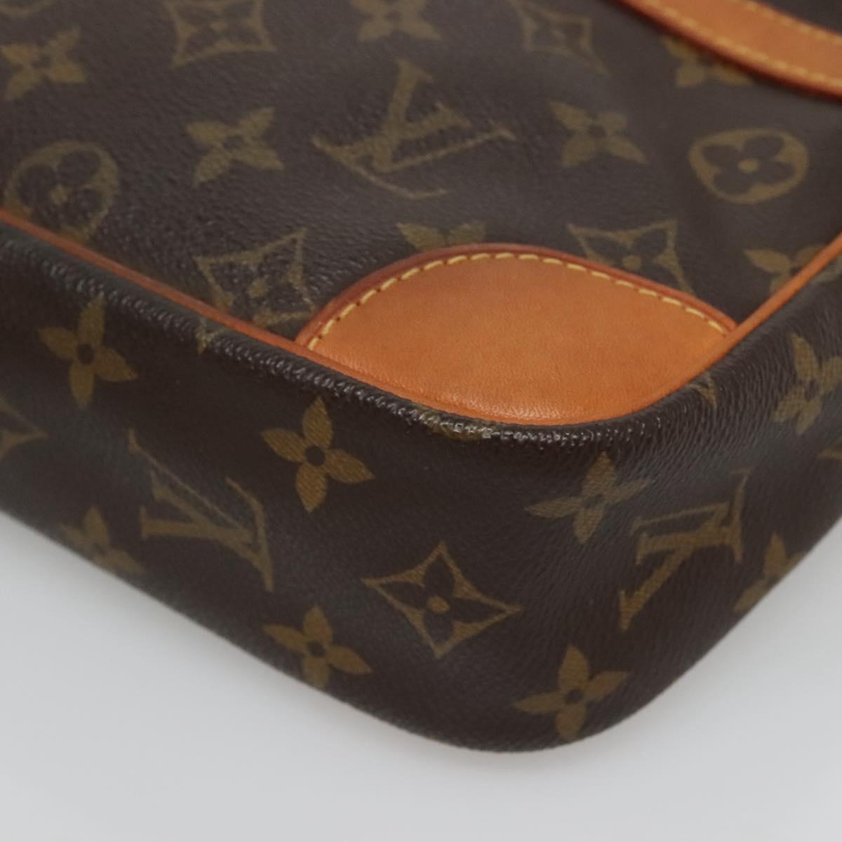 LOUIS VUITTON Monogram Compiegne 28 Clutch Bag M51845 LV Auth 128342