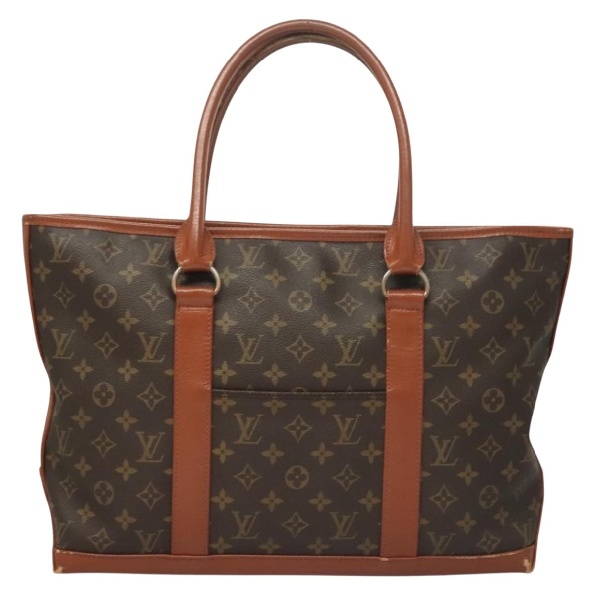 LOUIS VUITTON Monogram Sac Weekend PM Hand Bag M42425 LV Auth 128351